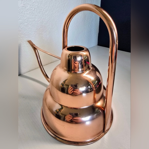 Copper Watering Can Metal Jug Beehive Art Deco House Plants Achla Designs WC-17 - Picture 4 of 9